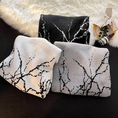 Round Neck Pullover Sweater Retro Couple Sweater