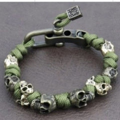 Halloween Jewelry Skull Premium Paracord Bracelet