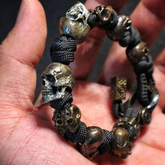 Halloween Jewelry Skull Premium Paracord Bracelet
